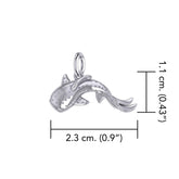 Marine Harmony Sterling Silver Whale Shark Pendant by Peter Stone TPD6224 - DiveSilver Jewelry
